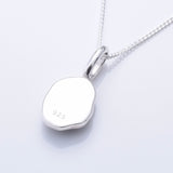 P1252- 925 silver abalone irregular pendant
