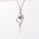 P1118 - 925 silver pendant bird skull