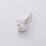 P1270 - 925 silver round CZ pendant