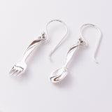 E781 - 925 fork and spoon silver earrings