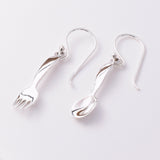 E781 - 925 fork and spoon silver earrings