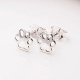 S1041 - 925 silver tiny paw stud earrings