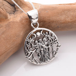 P1200 - 925 silver mother maiden crone pendant