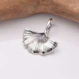 P1084 - 925 silver ginkgo pendant