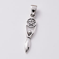 P991 - 925 small goddess silver pendant