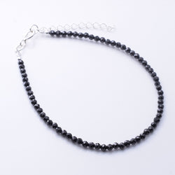 B084 - 925 silver spinel 2mm faceted bracelet