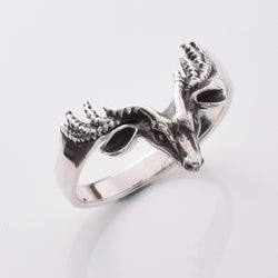 R334 - 925 silver stags head ring