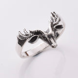 R334 - 925 silver stags head ring