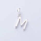 P1335 - M 925 silver initial pendant - M