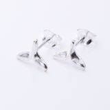 S1057 - 925 silver whaletail stud earrings