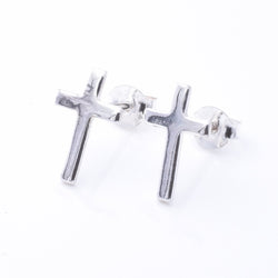 S1010 - 925 silver cross stud earrings