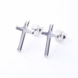 S1010 - 925 silver cross stud earrings