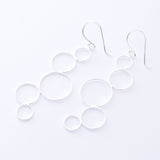 E927 - 925 silver circles earrings