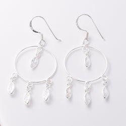 E780 - 925 chandelier silver earrings