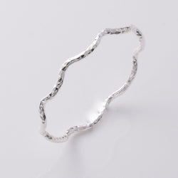 R269 - 925 silver thin wavy band ring