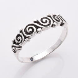 R298 925 silver spiral ring