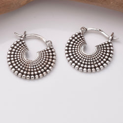 E846 - 925 silver mandala earrings