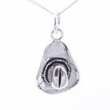 P1307 - 925 silver  cowboy hat pendant
