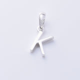 P1335 - K 925 silver initial pendant - K