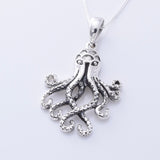 P1319 - 925 silver Octopus pendant