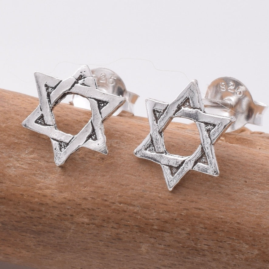S938 - Star Of David stud earrings
