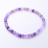 B094 - Amethyst stretch bead bracelet