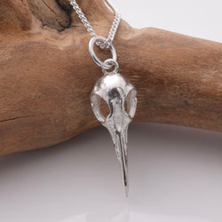 P1118 - 925 silver pendant bird skull