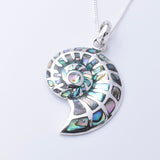 P1274 - 925 silver amonite pendant