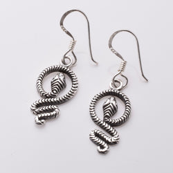 E824 - 925 silver snake earrings