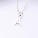 P1335 - A 925 silver initial pendant - A