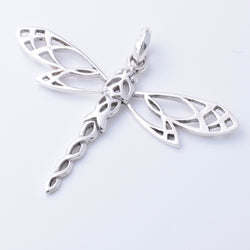 P1279 - 925 silver knotwork dragonfly pendant