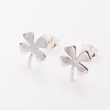 S1029 - 925 silver four leaf clover stud earrings