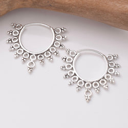 E847 - 925 silver mandala earrings
