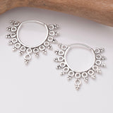 E847 - 925 silver mandala earrings