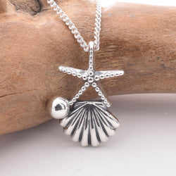 P1164 - 925 silver sealife pendant
