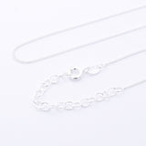 CB25-18EXT - 925 silver curb chain 18" + 2" Ext chain