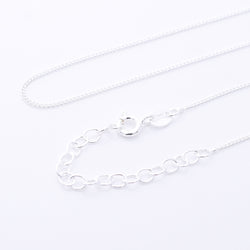 CB25-20EXT - 925 silver curb chain 20" + 2" Ext chain