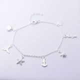 B068 - 925 silver sealife bracelet