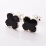S1006 - 925 silver clover leaf stud earrings