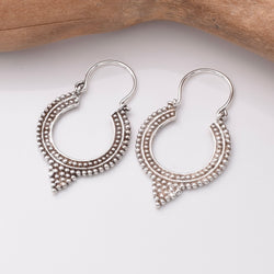 E844 - 925 silver mandala earrings