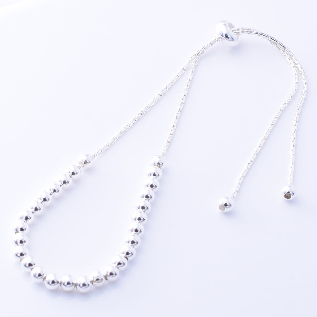 B059 - 925 silver lanyard bead bracelet