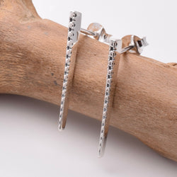 S897 - 925 silver bar stud earrings