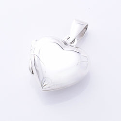 P1304 - 925 silver 15mm heart locket