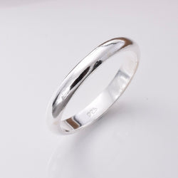 R265 -925 silver D band ring