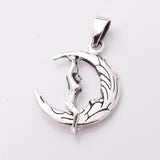 P1061 - 925 silver moon and maiden pendant