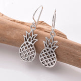 E843 - 925 silver flat pineapple earrings