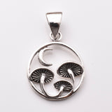 P1198 - 925 silver toadstool pendant