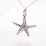 P1083 - 925 silver starfish pendant