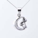 P1295 - 925 silver toadstool pendant