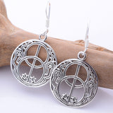 E923 - 925 silver chalice well earrings